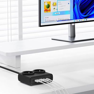4. Orico PDC25 25W 6-in-1 Steckdosenleiste (2x AC + 2x USB-A + 2x USB-C) – Schwarz
