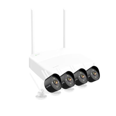 Tenda K4W-3TC Kabelgebundenes und drahtloses 4-Kanal-Videoüberwachungsset