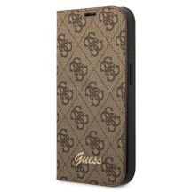 Guess GUBKP14XHG4SHW iPhone 14 Pro Max 6,7 "braun / braunes Buch 4G Vintage Gold Logo