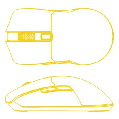 16. HATOR Pulsar 3 Kabellose Gaming-Maus, beidhändig bedienbar, Funkfernbedienung + Bluetooth + USB Typ-C, optisch, 12000 DPI