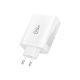 4. Tech-Protect NC120W-GAN 4-Port 120W Wandladegerät – Weiß