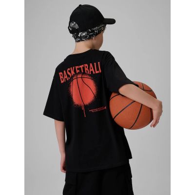 2. Locker geschnittenes Jungen-T-Shirt mit Aufdruck 4F 4FJRSS26TTSHM3835-20S