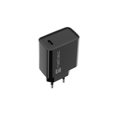 6. NATEC RIBERA USB-C 20W POWER DELIVERY SCHWARZES LADEGERÄT NUC-2060