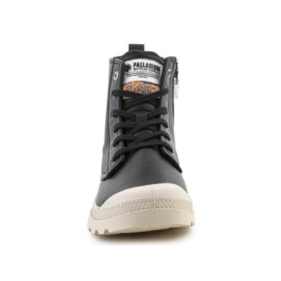 3. Palladium Pampa Hi Re-Vegan Leather U Schuhe 74378-008-M Schwarz