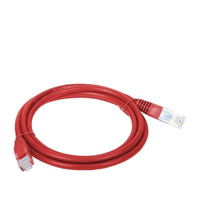 Patchkabel UTP A-LAN KKU5CZE1 (RJ45 - RJ45; 1 m; UTP; Kat. 5e; rot)