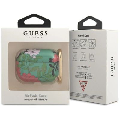 2. Guess GUACAPTPUBKFL01 AirPods Pro Cover grün/grün N.1 Flower Collection