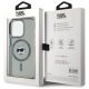 5. Karl Lagerfeld KLHMP15LHLSCHK iPhone 15 Pro 6,1" schwarz/schwarzes Hardcase IML Metal Choupette Head MagSafe