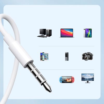 9. Joyroom JR-EW01 In-Ear-Kopfhörer mit Miniklinke und Fernbedienung – weiß