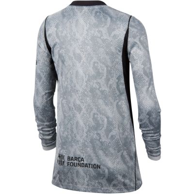 3. Nike FC Barcelona 2026/27 Auswärtstrikot für Kinder, Torwarttrikot, Grau, IO8337 013