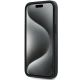 5. DKNY 3D Rubber Repeat Pattern Hülle für iPhone 15 Plus – Schwarz