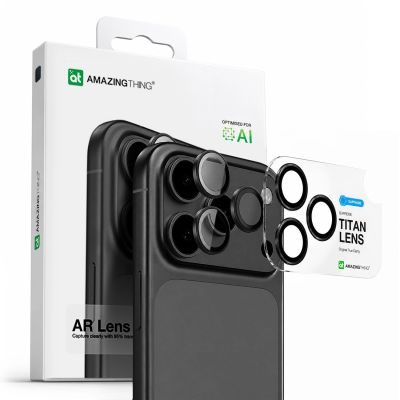 4. AmazingThing Saphir-Kameraglas für iPhone 17 Pro / Pro Max – mit grauem Rahmen