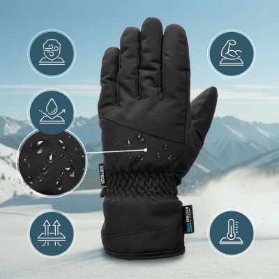 19. Meteor Nevis XL Winterhandschuhe Schwarz