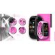 3. Smartwatch GIEWONT Schwarz Pink 2 Armbänder GW200-4