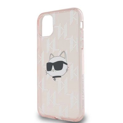 6. Karl Lagerfeld IML Choupette Head & Monogram Hülle für iPhone 11 / Xr – Rosa