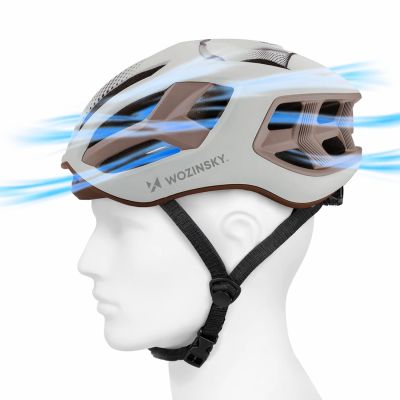 6. Wozinsky Ultrathin Rennradhelm L - Taupe