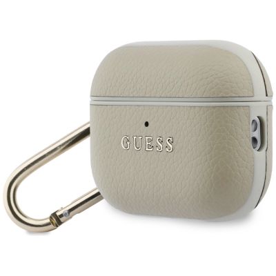 3. Guess Grained Classic Logo Hook Hülle für AirPods Pro 3 - Gold