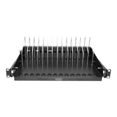 6. 19" 4,5U 340mm Auszugsfach für Tablets, Laptops, Smartphones, RAL 9005