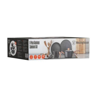13. Westinghouse WCCS008506AMBB Aluminium-Kochgeschirrset, 6-teilig
