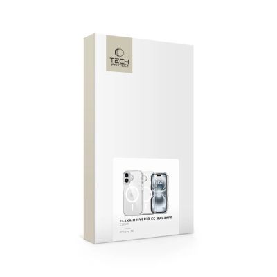 7. Tech-Protect Flexair Hybrid CC Magsafe Hülle für iPhone 16 – transparent