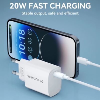 9. Wozinsky WGWCCW 20W USB-C Wandladegerät - Weiß