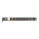 GEMBIRD Rack-Steckdosenleiste 19" PDU EG-PDU-014-FC14, 1U, 16 A, 8 französische Steckdosen, C14-Stecker, 3-m-Kabel