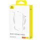 6. Baseus Airpow Lite 10000mAh 22,5W Powerbank mit integrierten USB-C- und Lightning Kabeln – Weiß
