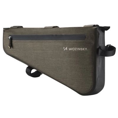 4. Wozinsky Fahrradrahmentasche 3,5L Grau (WBB15BK)
