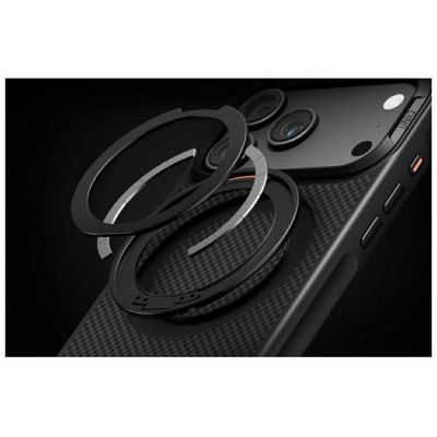 8. Uniq Keva Mov Magclick Ladehülle für iPhone 18 Pro / 17 Pro – Schwarz