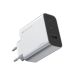 3. Cuktech 65W GaN 2xUSB-C 1xUSB-A Wandladegerät – Grau