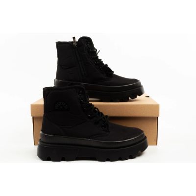 9. Progress Damen-Winterstiefel, gefütterte Schneestiefel im Worker-Stil mit Reißverschluss