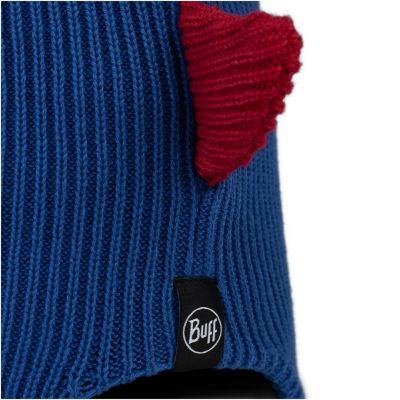 Kinder-Mütze BUFF KNITTED BEANIE FUN DRAGON COBALT – Einheitsgröße