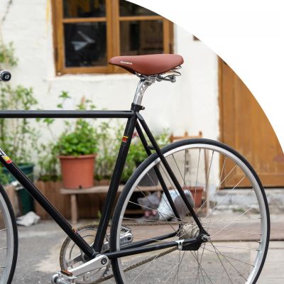6. Rockbros 6800S Retro-Komfort-Fahrradsattel – braun