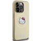 4. Hello Kitty Kitty Head MagSafe-Hülle aus Leder für iPhone 14 Pro – Gold