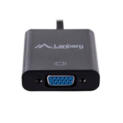 7. Lanberg AD-0017-BK Adapter (HDMI M - D-Sub (VGA) F; 0,20 m; schwarze Farbe)