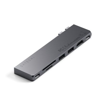 2. Satechi Type-C Pro Hub Slim Space Grau - Schlankes Gehäuse