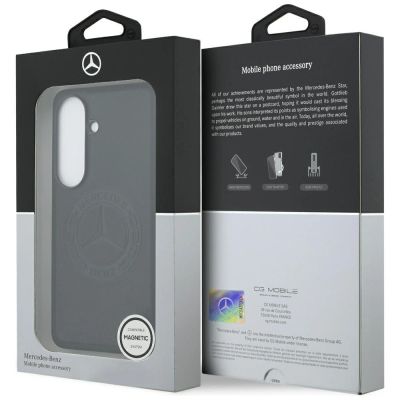 8. Mercedes Vintage Logo MagSafe Hülle für Samsung Galaxy S26 - Schwarz