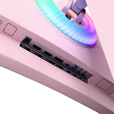 10. Arozzi Nova 49" Curved Computermonitor 124,5 cm (49") 5120 x 1440 px Dual QHD LED Pink