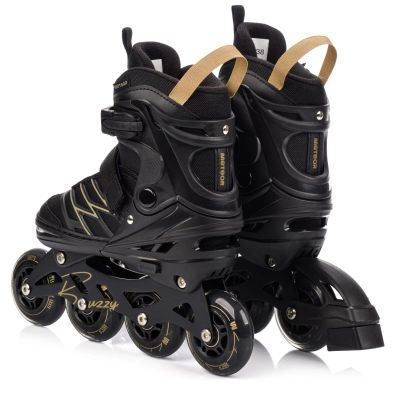 23. Meteor L 38-43 Buzzy Rollschuhe Schwarz/Gold