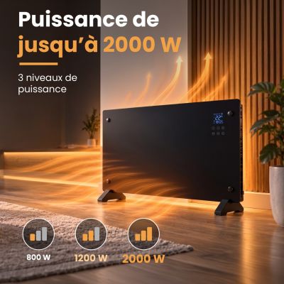 11. Extralink Smart Panel Heizgerät 2000W | Schwarz