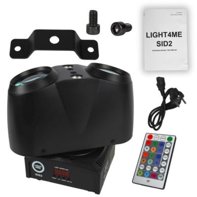 12. LIGHT4ME SID2 - 4-in-1 LED-Multieffekt-Scheinwerfer (Strahl/Laser/Stroboskop)