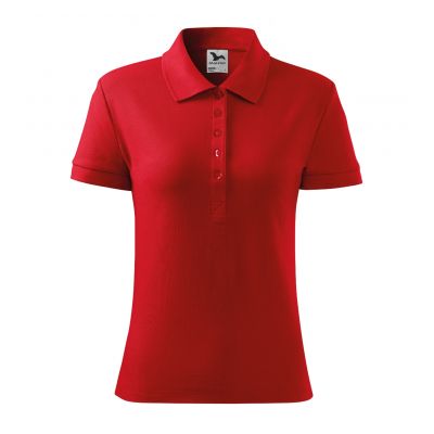 3. Malfini Cotton W MLI-21307 rotes Poloshirt