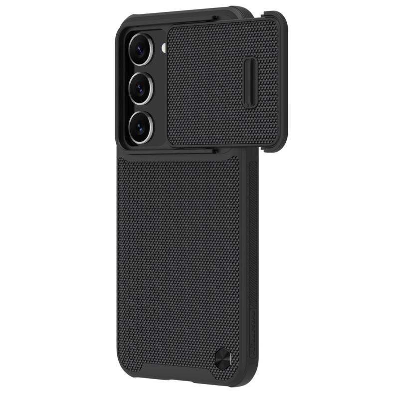 Nillkin Textured S Case für Samsung Galaxy S23+ Panzerhülle mit Kameraabdeckung schwarz