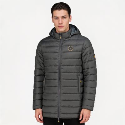 7. Geographical Norway Herrenjacke AMIGOMAP LONG HOOD DB DGREY MEN 233 DARK GRAY (WZ5086H/GN-GRIS FONCÉ)