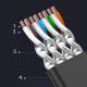 14. Ugreen Ethernet-Patchkabel U/FTP Cat. 7 10 Gbit/s flach 0,5 m schwarz (NW106)