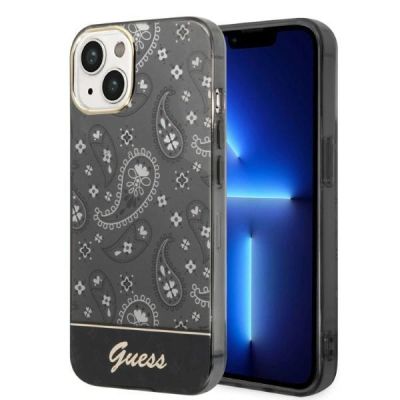 Guess GUHCP14MHGBNHK iPhone 14 Plus 6,7" schwarz/schwarz Hardcase Bandana Paisley