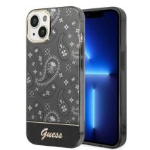 Guess GUHCP14MHGBNHK iPhone 14 Plus 6,7" schwarz/schwarz Hardcase Bandana Paisley