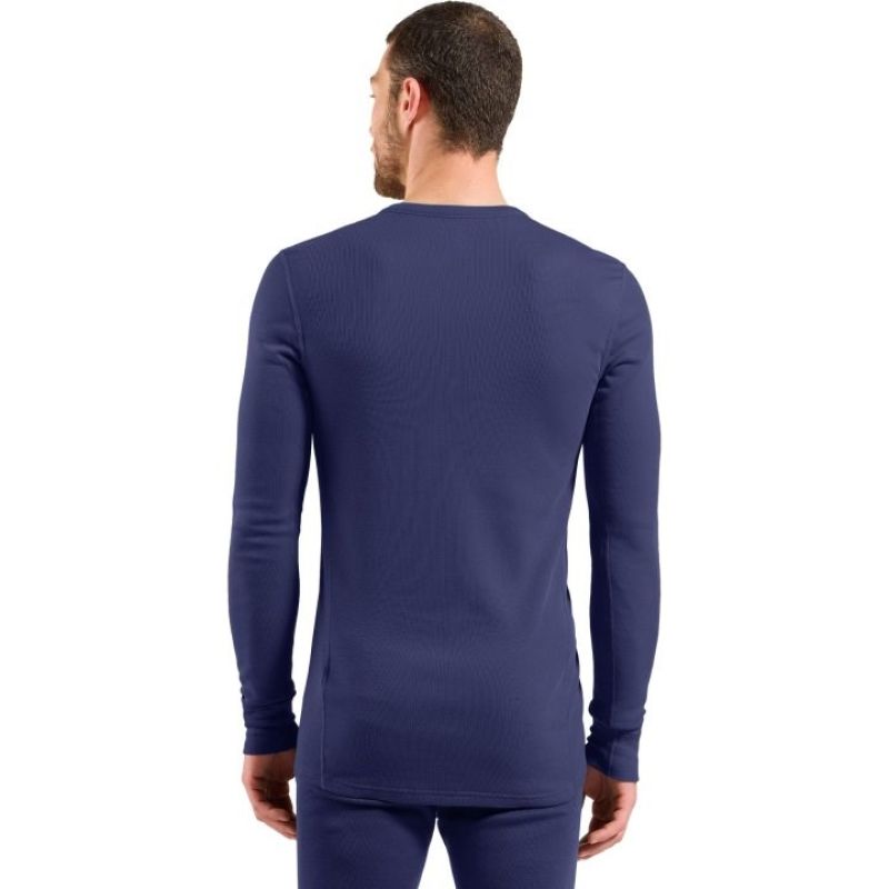 2. Odlo BL TOP Crew Neck L/S MERINO 260 Langarm Thermounterwäsche Gr. M Blau