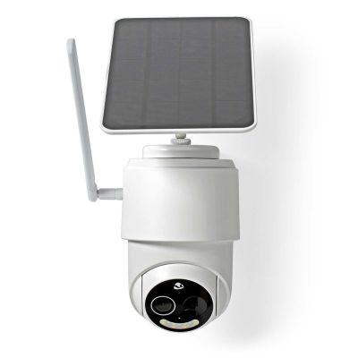 Nedis Smartlife 4G Außenkamera, IP65 Bewegungsmelder, Nachtsicht, Weiß