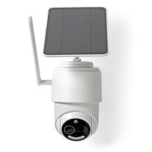 Nedis Smartlife 4G Außenkamera, IP65 Bewegungsmelder, Nachtsicht, Weiß