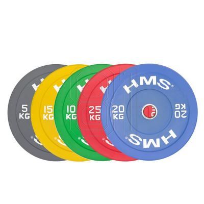 5. HMS YELLOW BUMPER Olympiascheibe 15 kg CBR15 